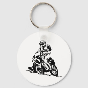 Motocross Motorcycle Keychain