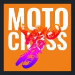Motocross Motorcycle Sport Pop Art Poster<br><div class="desc">Motocross Pop Art Image</div>