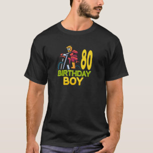 Motocross MX 80th Birthday Party Dirt Bike 80 Year T-Shirt
