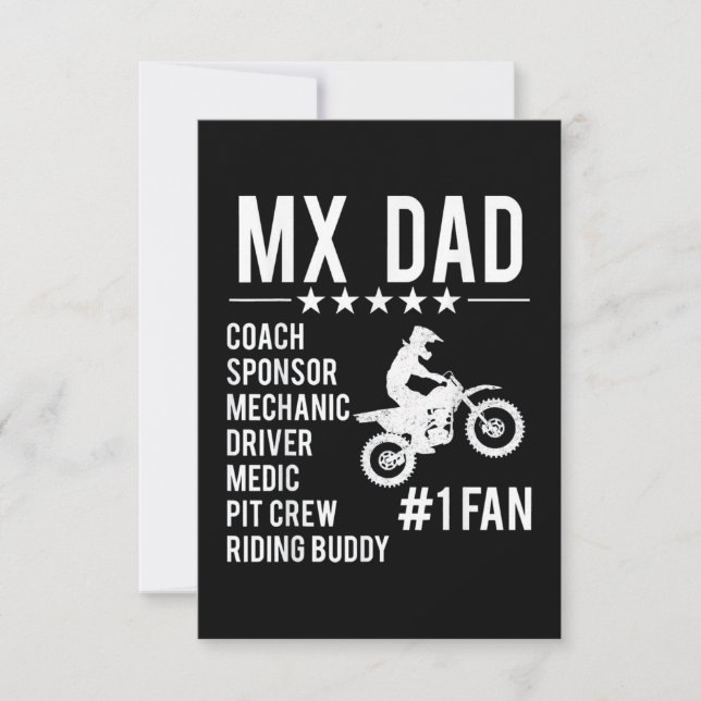 Motocross MX Dad Card (Front)