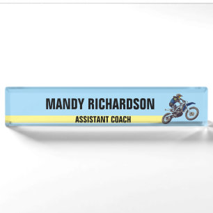 Motocross Nameplate
