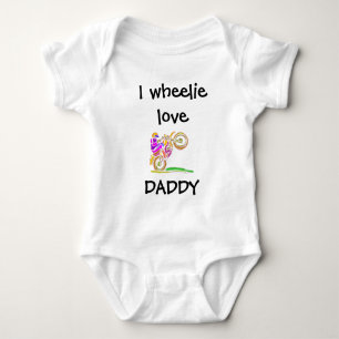 Motocross Newborn Gift, Dirt Bike Wheelie Baby Bodysuit