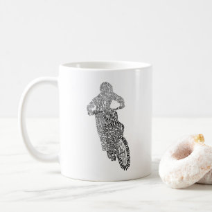 Motocross Off Road Motorcycle Word Art Coffee Mug