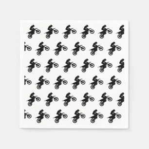 Motocross Paper Napkins, Dirt Bike Racing Party Napkin