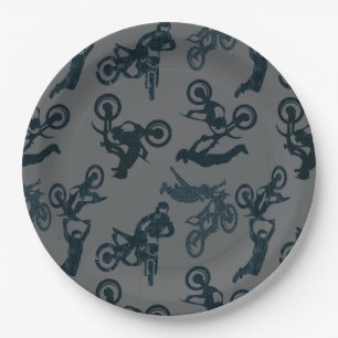 Motocross Paper Plate