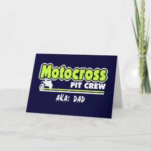 Motocross Pit Crew Dad Card