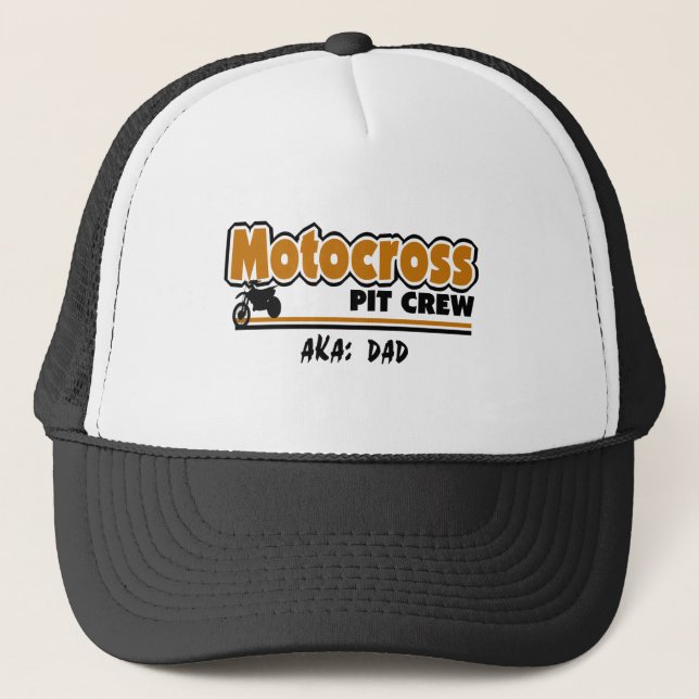 Motocross Pit Crew Trucker Hat (Front)