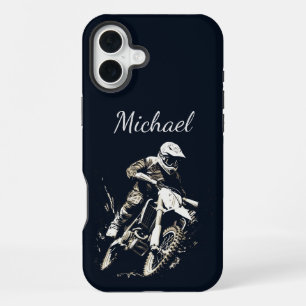 Motocross Quote Sport Motorcycle Racing  Customize iPhone 16 Plus Case