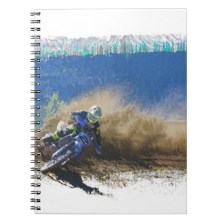 Motocross Racer Artwork Gifts Notebook