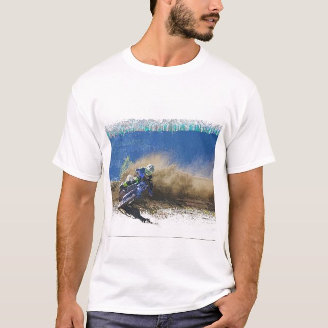 Motocross Racer Artwork Gifts T-Shirt (Front)