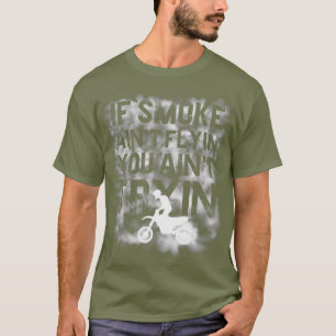 Motocross Racing   Burnout Dirt Bike T-Shirt