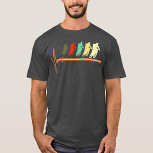 Motocross Retro Motocross Heartbeat for Men T-Shirt