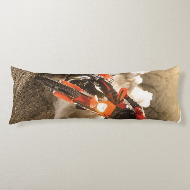 Motocross Rider Body Pillow (Front)