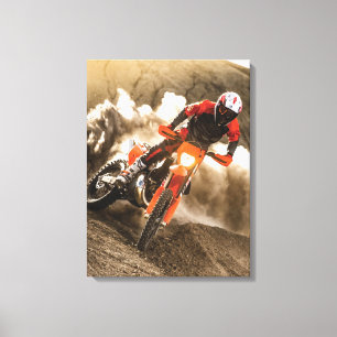 Motocross Rider Canvas Print