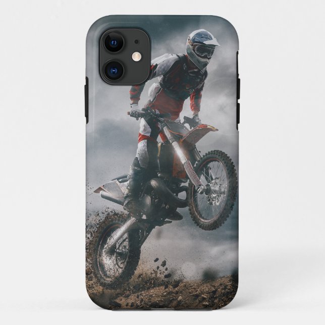 Motocross Rider Case-Mate iPhone Case (Back)