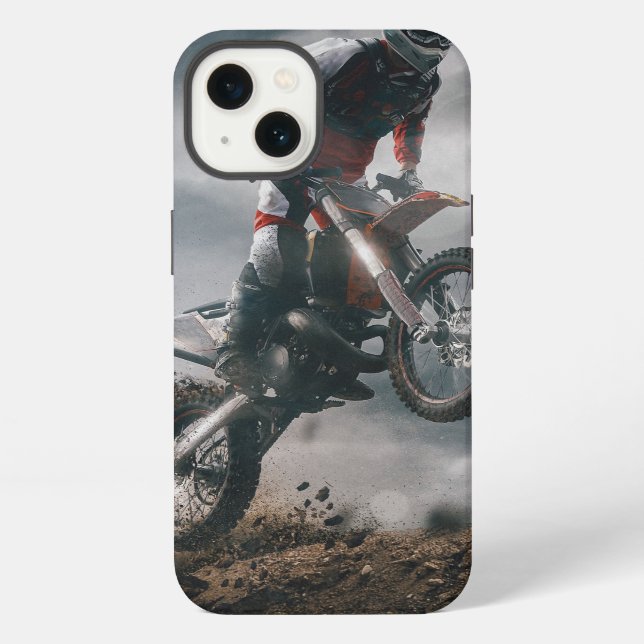 Motocross rider iPhone case (Back)