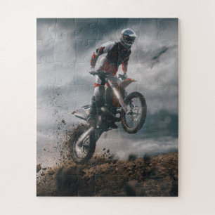 Motocross rider jigsaw puzzle