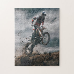 Motocross rider jigsaw puzzle