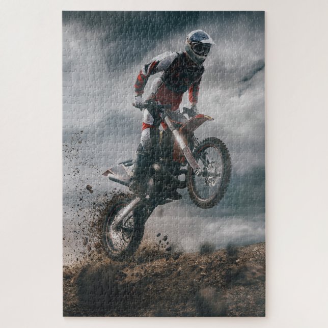 motocross rider jigsaw puzzle (Vertical)