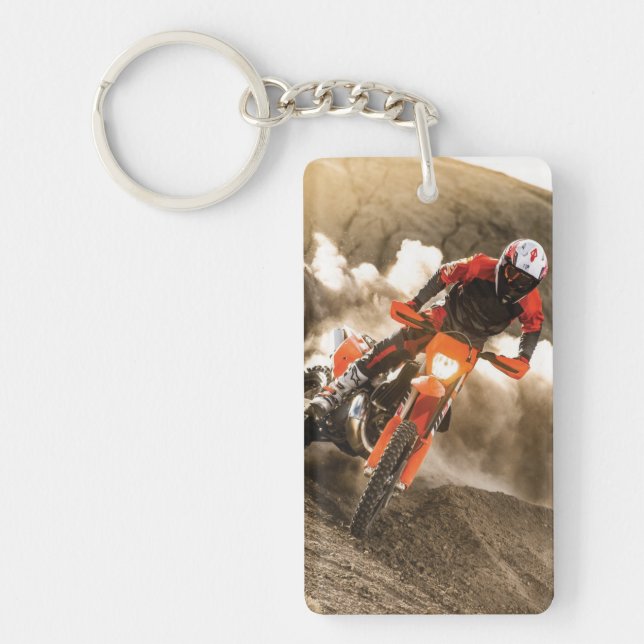 Motocross Rider Keychain (Front)