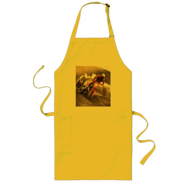 Motocross Rider Long Apron (Front)