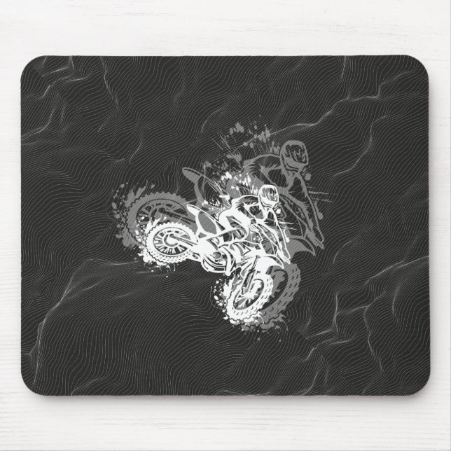 motocross rider  mouse pad (Front)