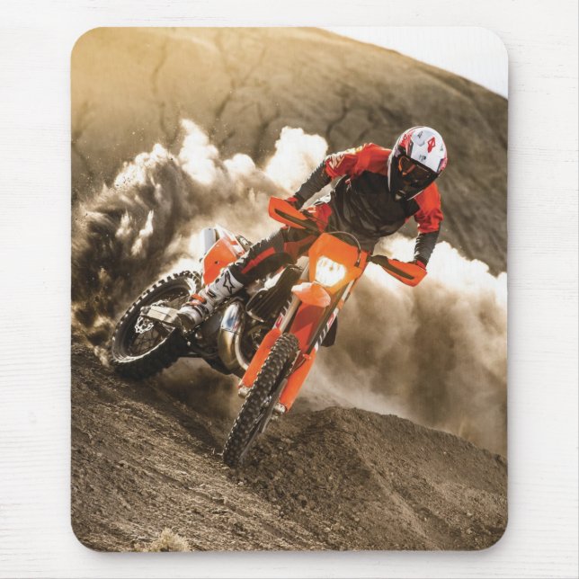 Motocross Rider Mouse Pad (Front)