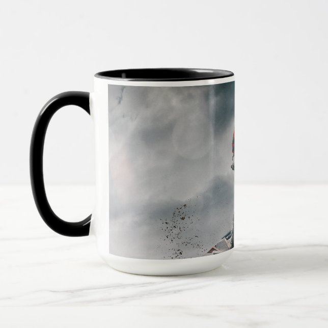 Motocross rider mug (Left)