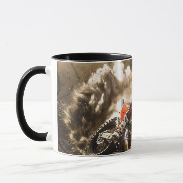 Motocross Rider Mug (Left)