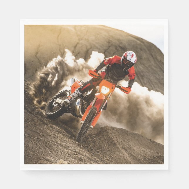 Motocross Rider Napkin (Front)