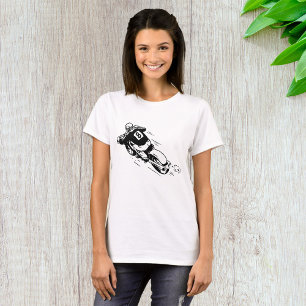 Motocross Rider Number 8 Retro Dirt Bike T-Shirt