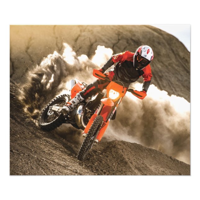 Motocross Rider Photo Print (Front)