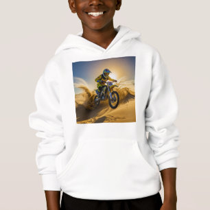 Motocross Rider Riding in the Dunes