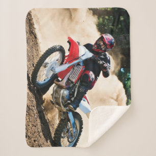 Motocross rider throw pillow