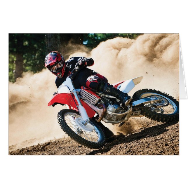 Motocross rider throw pillow (Front Horizontal)