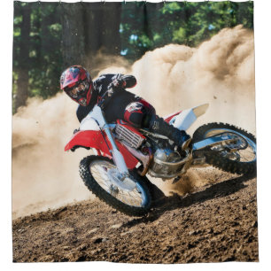 Motocross rider throw pillow