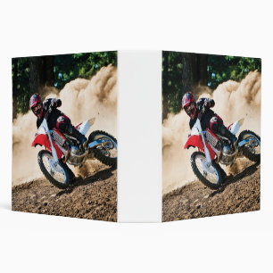 Motocross rider throw pillow binder