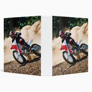 Motocross rider throw pillow binder
