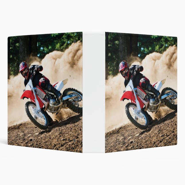 Motocross rider throw pillow binder (Background)