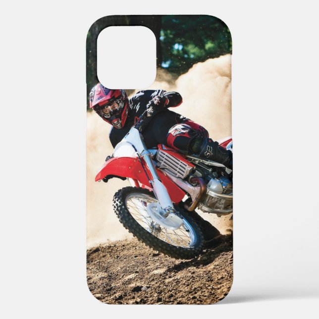 Motocross rider throw pillow Case-Mate iPhone case (Back)