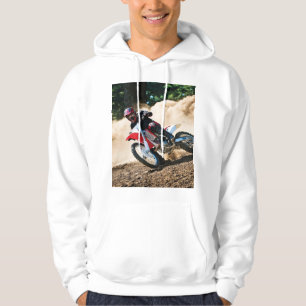 Motocross rider throw pillow hoodie