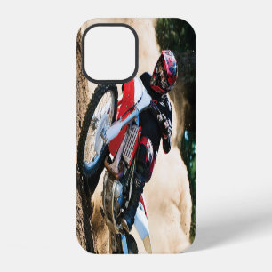 Motocross rider throw pillow iPhone 12 case