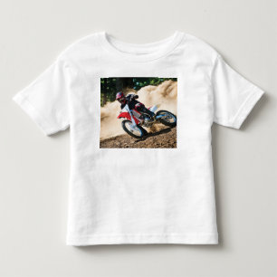 Motocross rider throw pillow toddler t-shirt