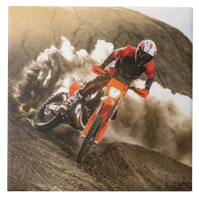 Motocross Rider Tile (Front)