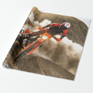 Motocross Rider Wrapping Paper