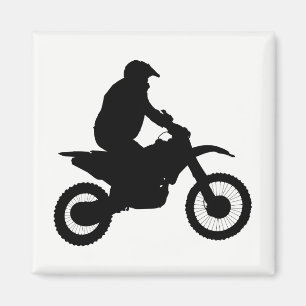 Motocross Silhouette Magnet