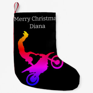 Motocross Small Christmas Stocking