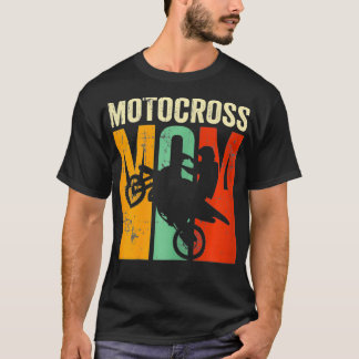 Motocross sport vintage retro art motorcycle MOM T-Shirt