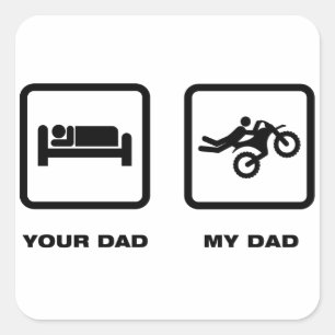 Motocross Square Sticker