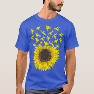 Motocross Sunflower Gift for Biker and Dirt Bike T-Shirt